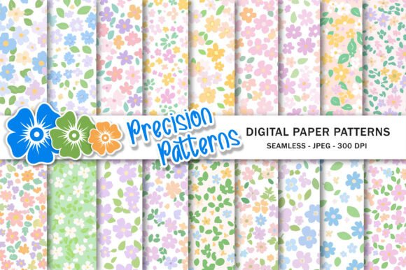 Download Summer Pink Ditsy Floral Patterns - Floral Collection